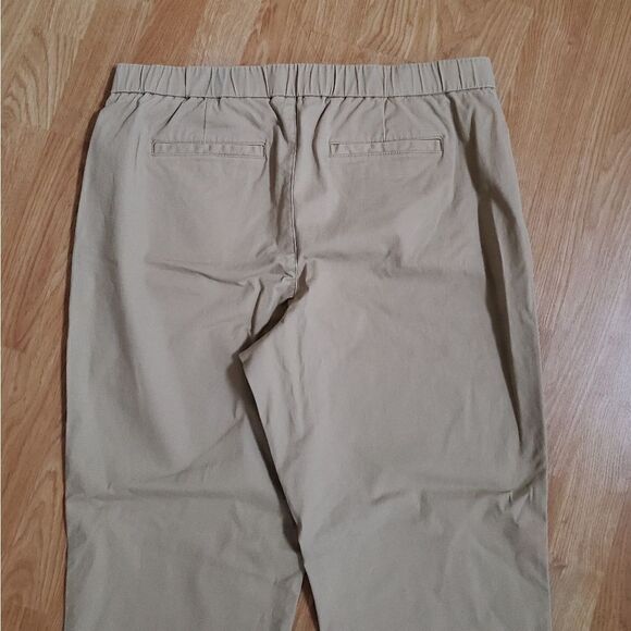 Lands' End Mid Rise Pull On Chino Ankle Pants 14T - Picture 7 of 14